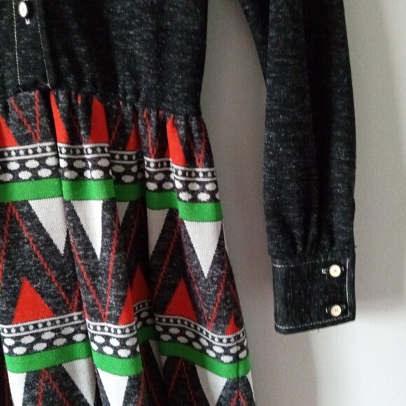 Vintage rare 1970s Howard Wolf Midi Dress - Picture 2 of 6